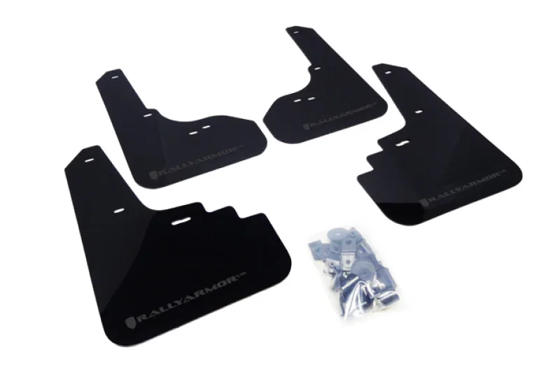 Rally Armor MF4-UR-BLK/GRY, 05-09 Subaru Legacy / Outback Black UR Mud Flap w/Grey Logo