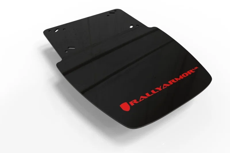 Rally Armor MF95-UR-BLK/RD, 19-25 Can-Am Ryker (Rally Ed. & Sport) Black UR Mud Guard Red Logo (MOQ 200 PCS)