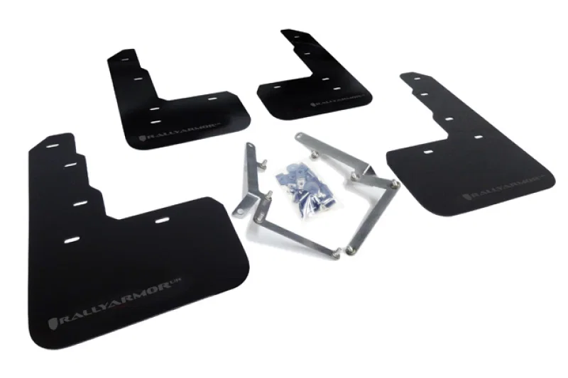 Rally Armor MF47-UR-BLK/DGRY, 17-22 Honda Civic Type R Black UR Mud Flap w/Dark Grey Logo