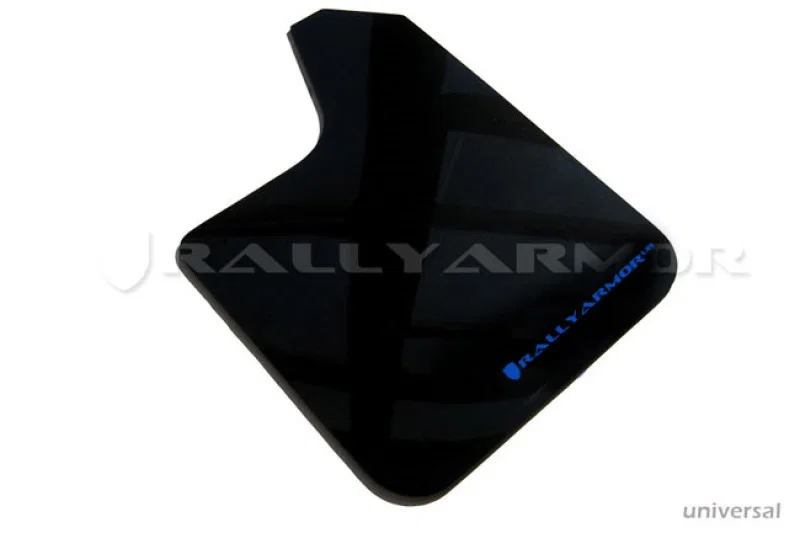 Rally Armor MF12-UR-BLK/BL, Universal Fit (No Hardware) Black UR Mud Flap w/ Blue Logo