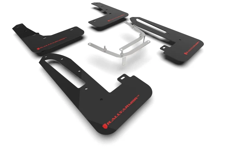 Rally Armor MF97-UR-BLK-RD, 23-26 Honda Civic Type R Black Mud Flap Red Logo