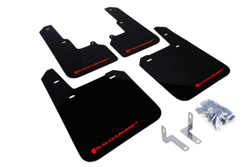 Rally Armor MF36-UR-BLK/RD, 15-19 Subaru Outback Black UR Mud Flap w/ Red Logo