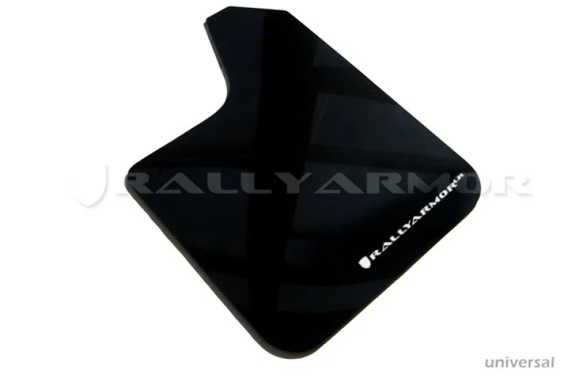 Rally Armor MF12-UR-BLK/WH, Universal Fit (No Hardware) Black UR Mud Flap w/ White Logo