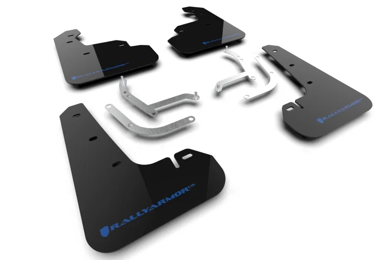 Rally Armor MF105-UR-BLK-NB, 24-26 Subaru Impreza Black UR Mud Flap w/ Light Blue Logo