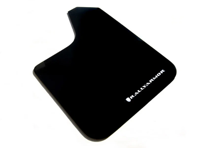 Rally Armor MF12-BAS-WH, Universal Basic Mud Flap White Logo