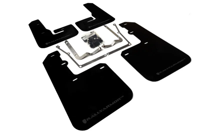 Rally Armor MF42-UR-BLK/GRY, 15-18 VW Jetta Black UR Mud Flap w/Grey Logo