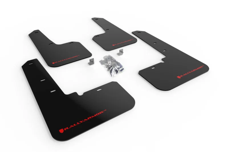 Rally Armor MF66-UR-BLK/RD, 20-25 Subaru Outback Black UR Mud Flap w/Red Logo