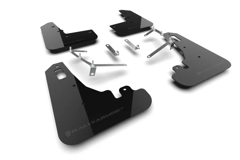 Rally Armor MF99-UR-BLK-DGRY, 22-26 Subaru BRZ / Toyota GR86 Black UR Mud Flap w/Dark Grey Logo