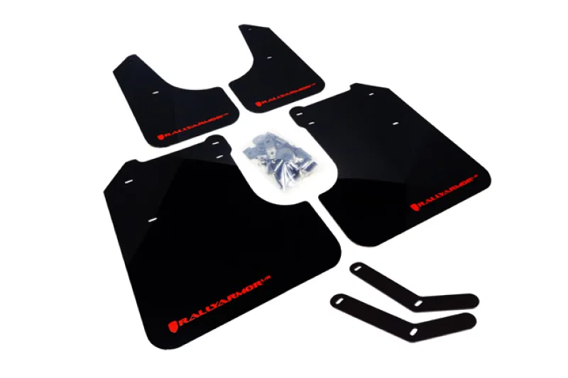 Rally Armor MF6-UR-BLK/GRY, 08-10 Subaru WRX / 08-11 Impreza 2.5i (Hatch/Sedan) Black UR Mud Flap w/Grey Logo