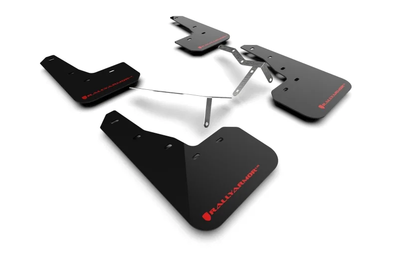 Rally Armor MF90-UR-BLK/RD, 22-26 Honda Civic/Civic Si/Sport Black UR Mud Flap w/Red Logo