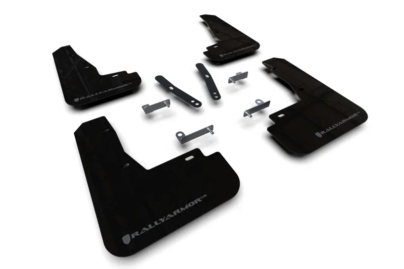 Rally Armor MF91-UR-BLK-DGRY, 22-24 Kia EV6 Black UR Mud Flap Dark Grey Logo