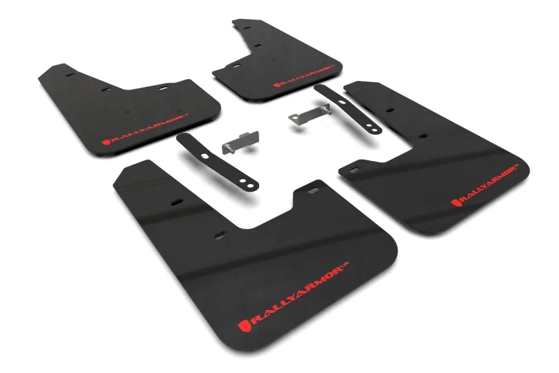 Rally Armor MF21-UR-BLK-RD, 23-25 Kia Niro SG2 Black UR Mud Flap Red Logo
