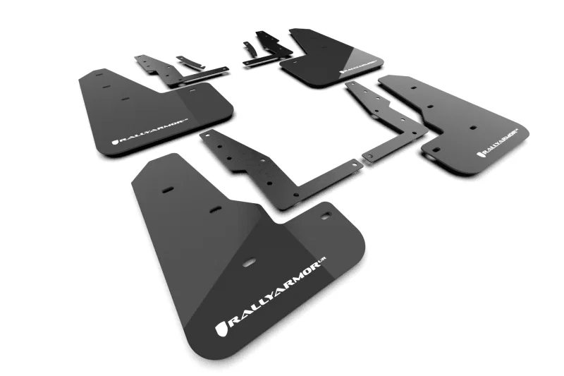 Rally Armor MF145-UR-BLK-WH, 22-26 22-26 Ford Maverick Black UR Mud Flaps White Logo