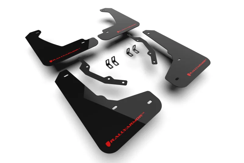 Rally Armor MF144-UR-BLK-RD, 24-26 Honda Prologue Black Mud Flap - Red Logo