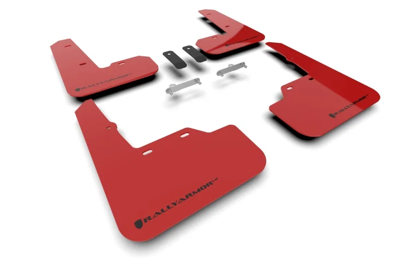 Rally Armor MF92-UR-RD/BLK, 22-26 Subaru WRX Red UR Mud Flap w/Black Logo