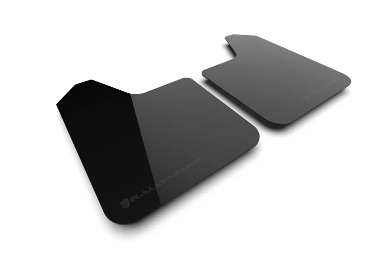 Rally Armor MF12-UR-BLK-MBK-LRT, Universal UR Black Mud Flap w/ Metallic Black Logo - Pair
