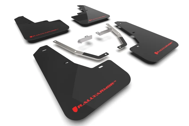 Rally Armor MF106-UR-BLK-RD, 24-26 Subaru Crosstrek Black UR Mud Flap Red Logo