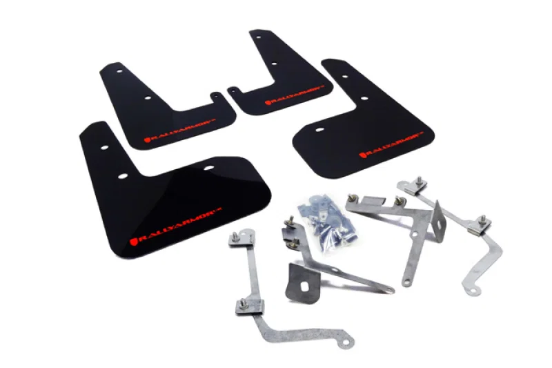 Rally Armor MF19-UR-BLK/RD, 11-14 Subaru WRX/STI (Sedan Only) Black UR Mud Flap w/Red Logo