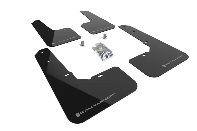 Rally Armor MF76-UR-BLK/GRY, 22-25 Subaru Outback Wilderness Black Mud Flap Grey Logo