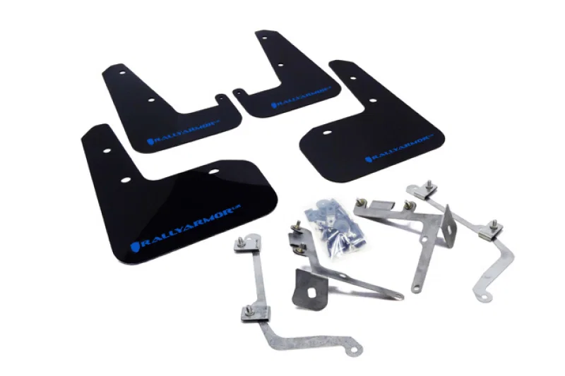 Rally Armor MF19-UR-BLK/BL, 11-14 Subaru WRX/STI (Sedan Only) Black UR Mud Flap w/Blue Logo