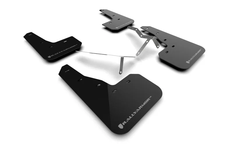 Rally Armor MF90-UR-BLK/GRY, 22-26 Honda Civic/Civic Si/Sport Black UR Mud Flap w/Grey Logo