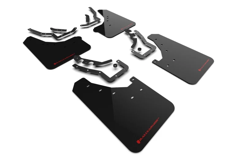 Rally Armor MF114-UR-BLK-RD, 24-26 Toyota Tacoma Gen 4 Black UR Mud Flap w/Red Logo