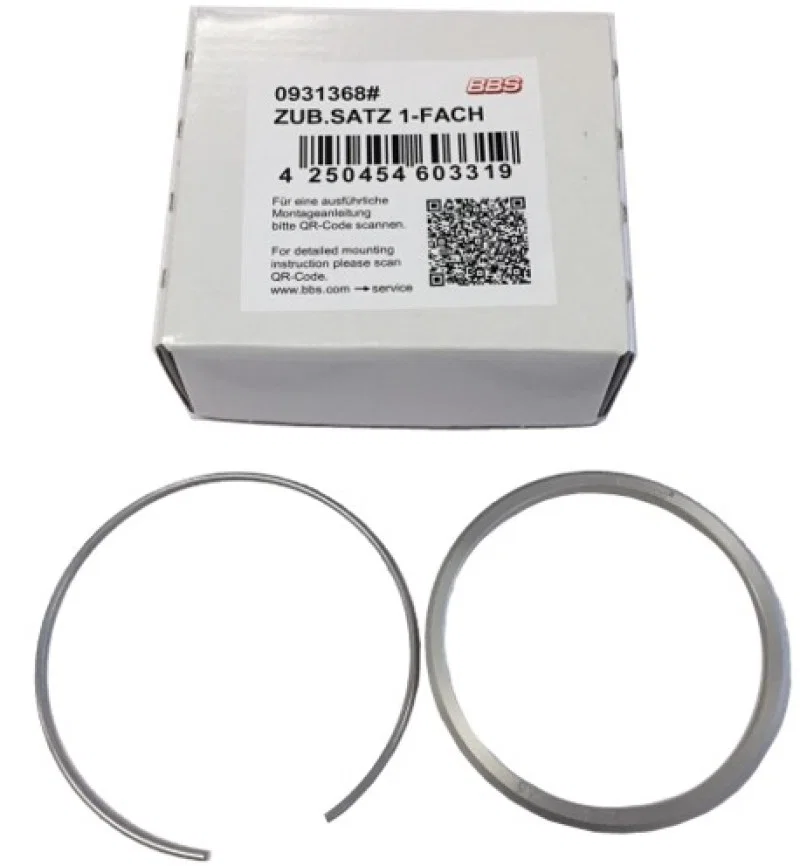 BBS 09.31.368, PFS KIT - BMW - Includes 82mm OD - 72.5mm ID Ring / 82mm Clip