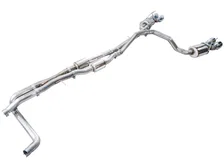 0FG Exhaust Suite for 2021+ Cadillac Escalade 6.2L - Quad Chrome Silver Tips image 2