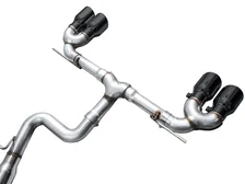 Track Edition Exhaust MK8 Black Tips for 2022-2026 Volkswagen Golf R Diamond image 3