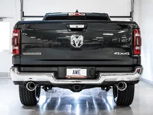 0FG Dual Rear Exit Catback for 5th Gen 5.7L (with bumper cutouts) Chrome Silver Tips for 2019-2026 Ram 1500 image 7
