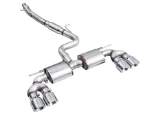 Touring Edition Exhaust MK8 Chrome Silver Tips for 2022-2026 Volkswagen Golf R image 2