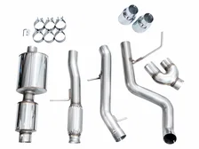 0FG Catback Side Exit Exhaust for 2021+ Tahoe/Yukon 5.3L - 4.5" Chrome Silver Tips image 6