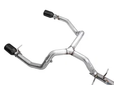 0FG Catback Split Rear Exit Exhaust for 4th Gen Silverado/ 5.3L (Flat Bumper) Dual Diamond Black Tips for 2019-2026 Chevrolet Silverado 1500 and GMC Sierra 1500 image 2