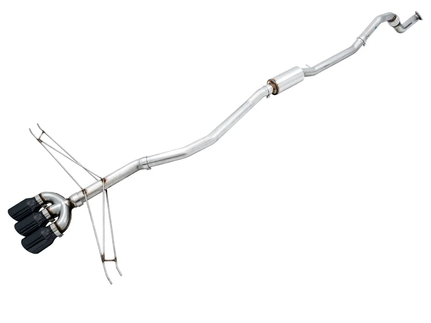 Track Edition Exhaust for 10th Gen Coupe Sedan (includes Front Pipe) Triple Diamond Black Tips for 2017-2020 Honda Civic Si
