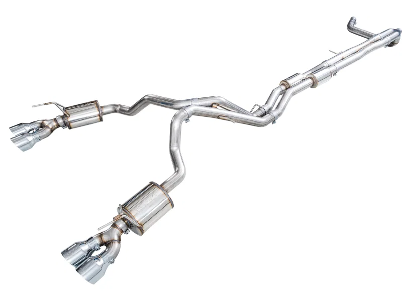 0FG Exhaust Suite for 2021+ Cadillac Escalade ESV 6.2L - Quad Chrome Silver Tips