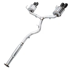 Touring Edition Exhaust for VA STI GV Sedan 4" Diamond Black Quad Tips for 2012-2021 Subaru WRX and WRX STI image 2