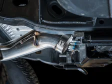 0FG Catback Exhaust with BashGuard™ Dual 4.5" Diamond Black Tips for 2021-2026 Ford Bronco image 5