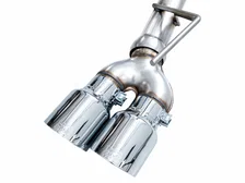 0FG Catback Split Rear Exit Exhaust for 2021+ Tahoe/Yukon 5.3L - 4.5" Quad Chrome Silver Tips image 8