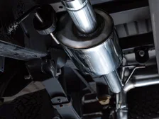 0FG Non-Resonated Catback (With Bumper Cutouts) 5" Chrome Silver Tips for 2021-2026 Ford F-150 and Lobo image 8