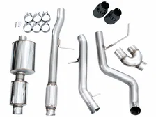 0FG Catback Side Exit Exhaust for 2021+ Suburban/Yukon XL 5.3L - 4.5" Diamond Black Tips image 6