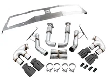 Track Edition Exhaust for C8 4.5" Diamond Black Tips for 2020-2026 Chevrolet Corvette image 6