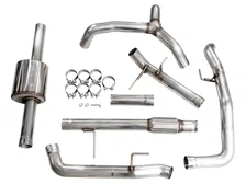 0FG Catback Split Rear Exit Exhaust for 4th Gen Silverado/ 5.3L (with bumper cutouts) OE Tips for 2019-2026 Chevrolet Silverado 1500 and GMC Sierra 1500 image 5