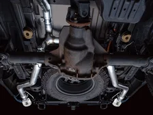 0FG Non-Resonated Catback (With Bumper Cutouts) 5" Chrome Silver Tips for 2021-2026 Ford F-150 and Lobo image 9