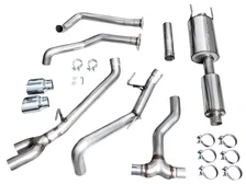0FG Exhaust for 3rd Gen Chrome Silver Tips for 2022-2026 Toyota Tundra Dual image 6