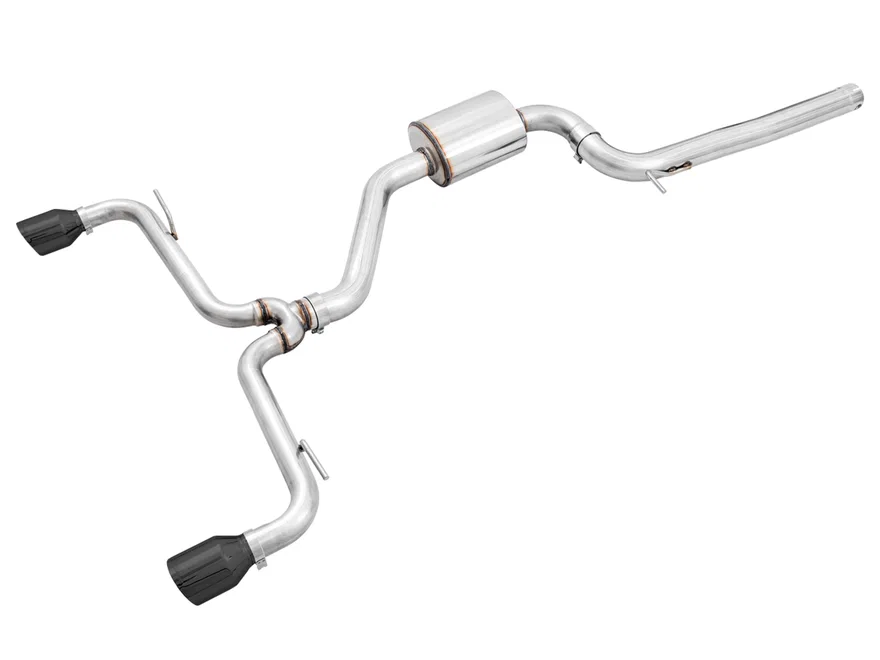 Track Edition Exhaust MK7.5 Black Tips for 2018-2021 Volkswagen GTI Diamond