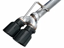 0FG Catback Split Rear Exit Exhaust for 2021+ Suburban/Yukon XL 5.3L - 4.5" Quad Diamond Black Tips image 8