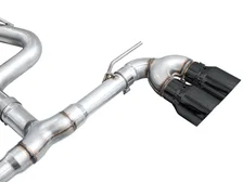 Track Edition Exhaust MK8 Black Tips for 2022-2026 Volkswagen Golf R Diamond image 4