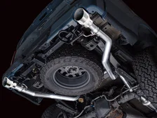 0FG Non-Resonated Catback (With Bumper Cutouts) 5" Chrome Silver Tips for 2021-2026 Ford F-150 and Lobo image 16