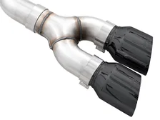 0FG Dual Side Exit Exhaust 4.5" Diamond Black Tips for 2021-2026 Ford F-150 image 4