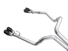 0FG Catback Exhaust for 4th Gen Silverado/ 6.2L (with bumper cutouts) 4" Diamond Black Tips for 2019-2026 Chevrolet Silverado 1500 and GMC Sierra 1500 image 3